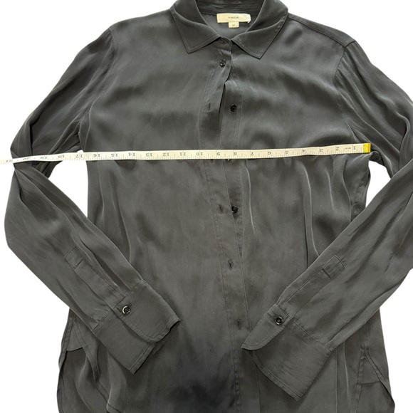 Vince Silk Stretch Button-Up Blouse size Small P - Picture 6 of 7